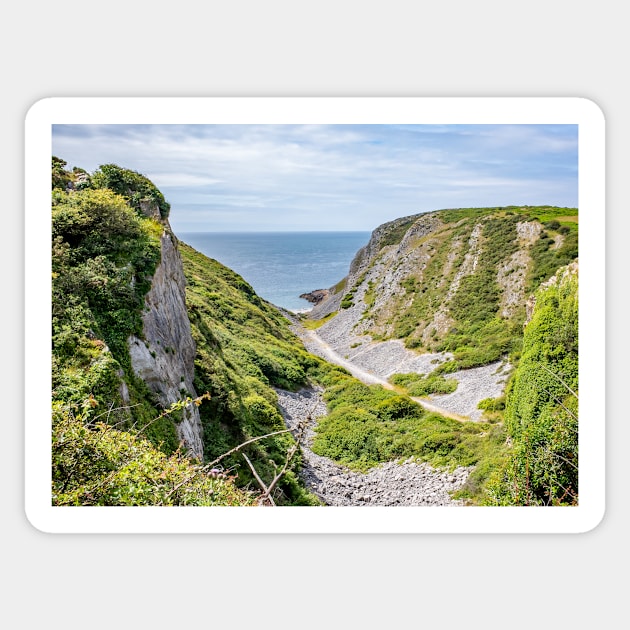 Ramsgrove Bay, Gower Peninsula Sticker by yackers1